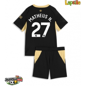 Manchester City Matheus Nunes #27 Vieraspaita Lapsille 2026-27 Lyhythihainen (+ shortsit)